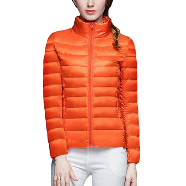 Women Ultra Light Weight Short Down Jacket Packable Hooded Puffer Down Coats